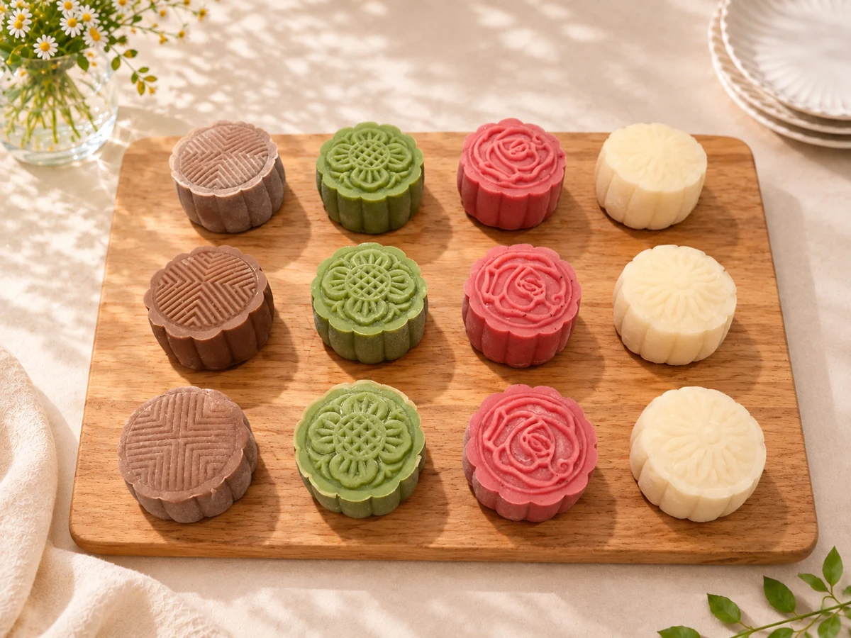 Snow skin mooncakes